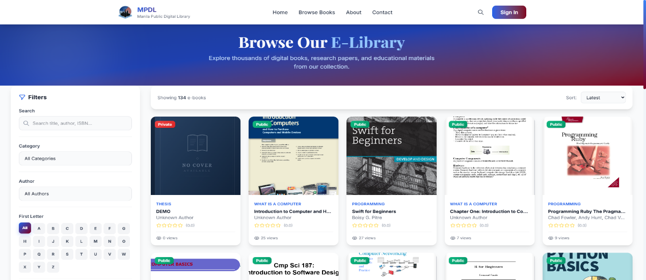 (LOCAL) E-Library System