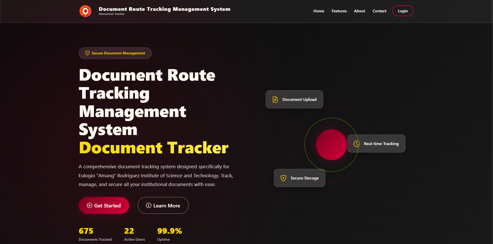 Document Route Tracking Management System (DRTM)